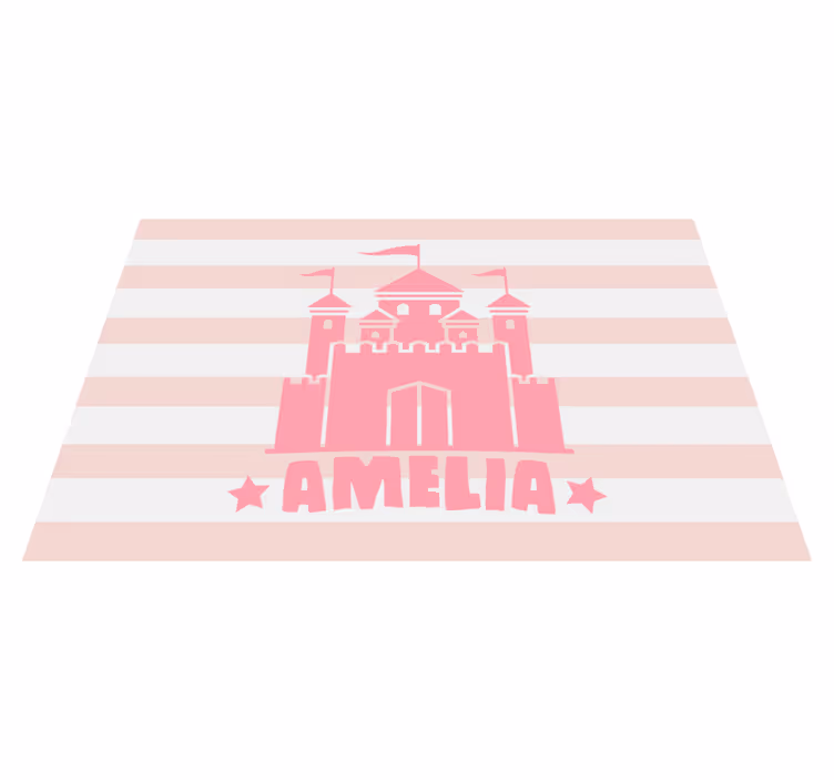 Set de table enfant château avec drapeaux - TenStickers