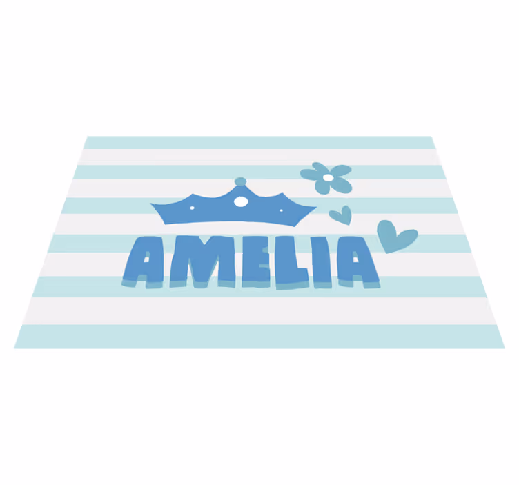 Set de table enfant couronne et nom - TenStickers