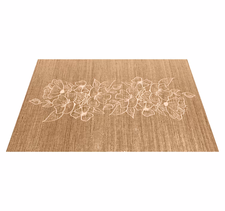 Set de table surface florale gaufrée - TenStickers