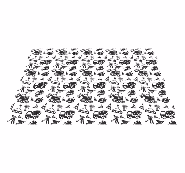 Set de table enfant motifs sur le thème de la construction - TenStickers