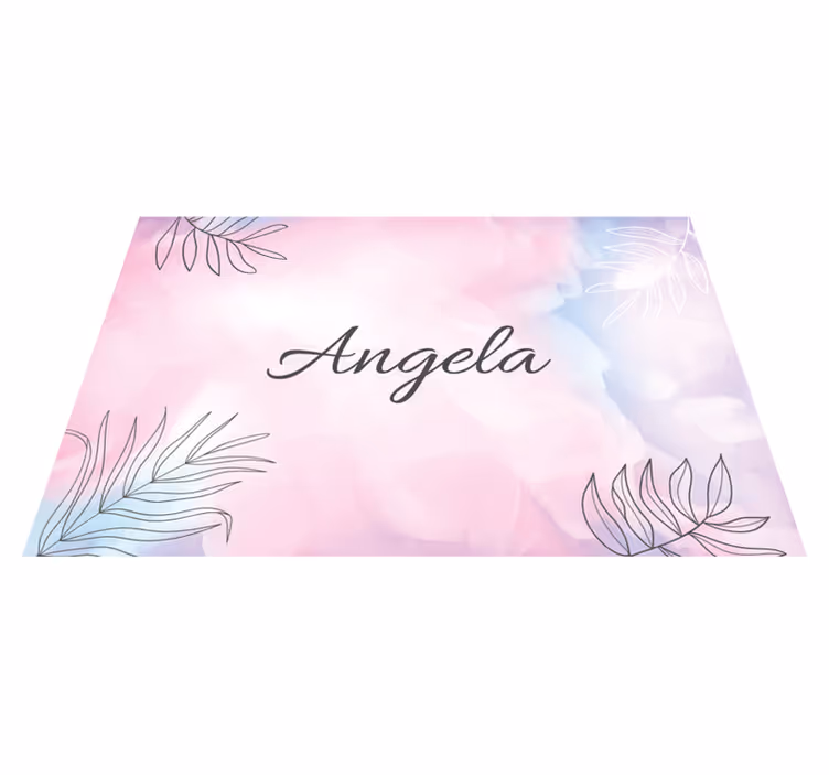 Set de table avec prénom plat décoratif élégant - TenStickers