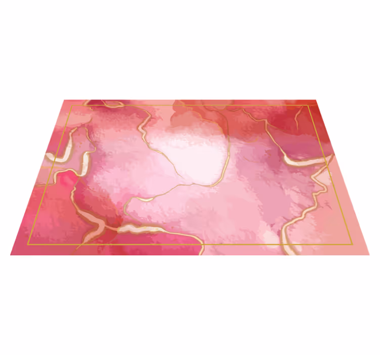 Set de table marbre rose élégant - TenStickers