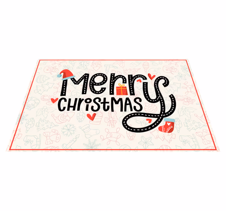 Set de table noël message joyeux noël - TenStickers
