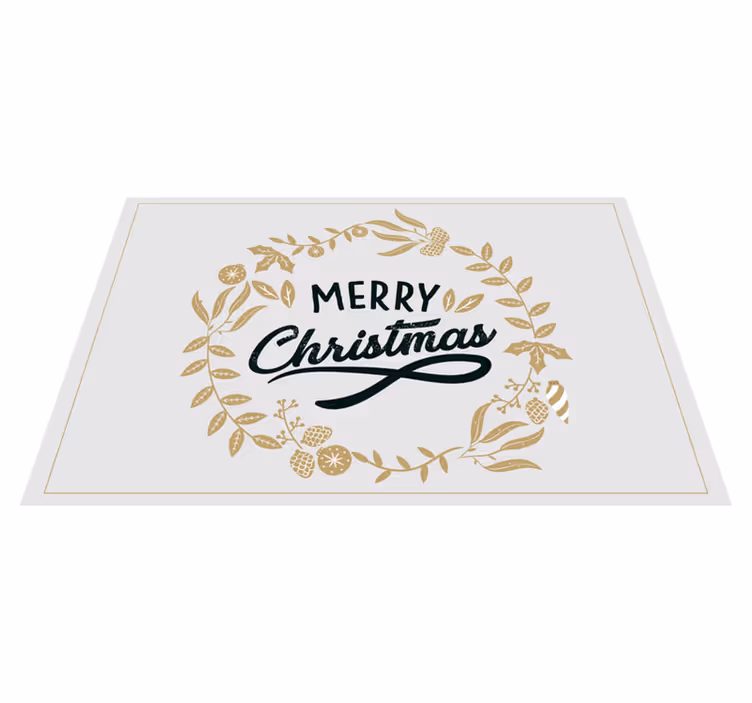 Set de table noël couronne de noël - TenStickers