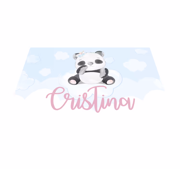 Set de table enfant personnage panda mignon - TenStickers