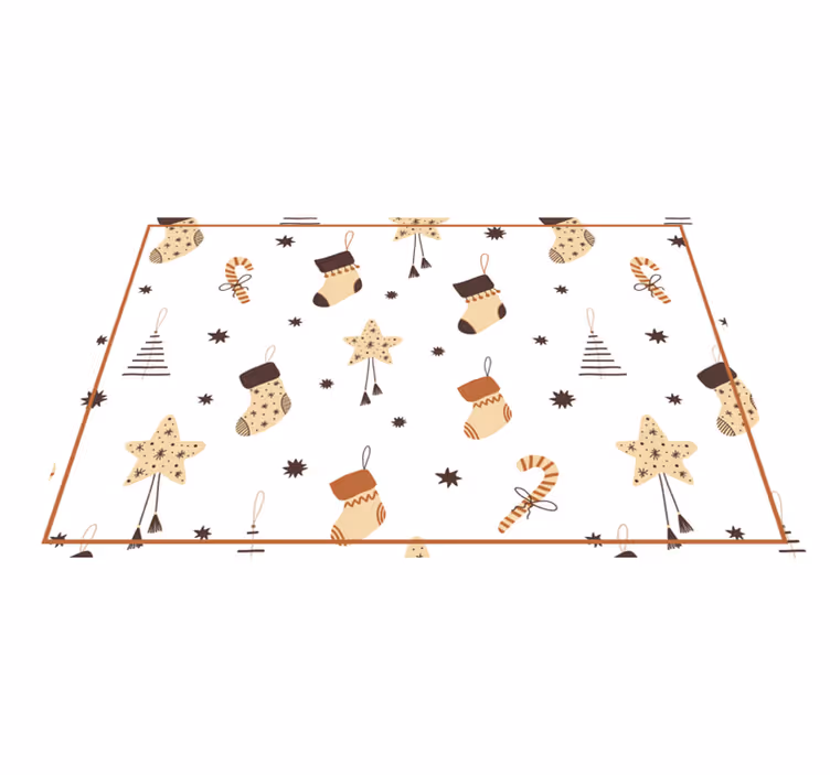 Set de table noël motif bas de noël festifs - TenStickers