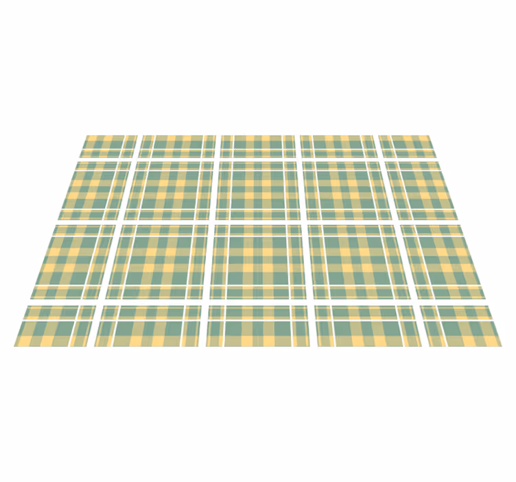 Set de table en textile à motif carreaux - TenStickers