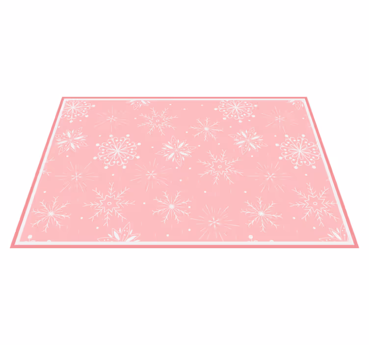 Set de table noël surface texturée flocon - TenStickers