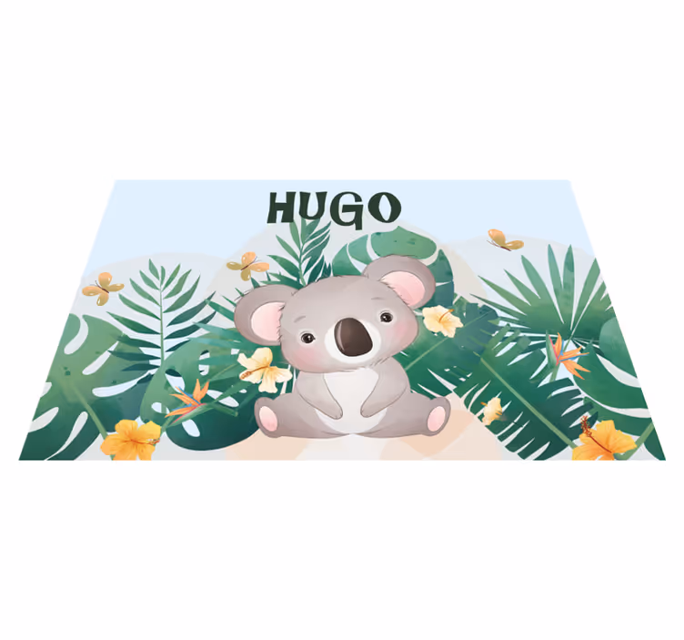 Set de table design enfant koala garçon personnalisable - TenStickers