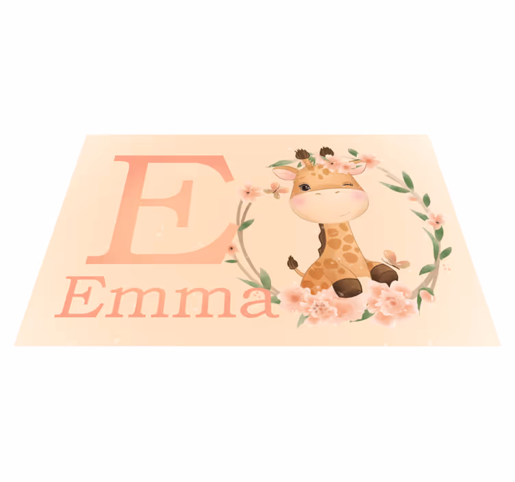 Set de table enfant personnage girafe mignon - TenStickers