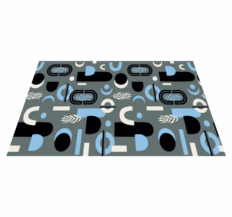 Set de table moderne composition de motifs géométriques - TenStickers