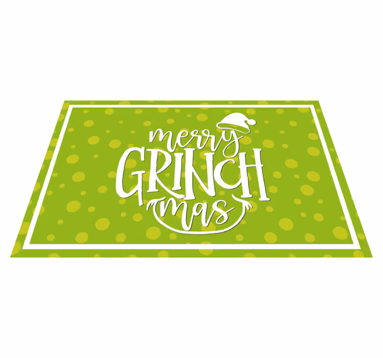Set de table noël design grinch joyeux noël - TenStickers