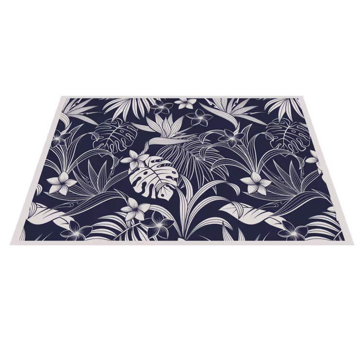Set de table élégant imprimé floral tropical - TenStickers