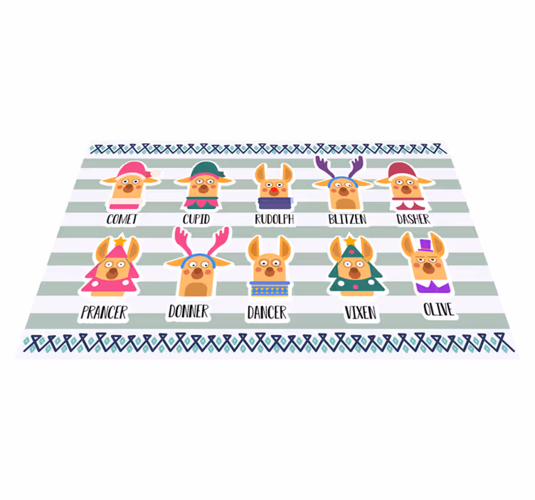 Set de table original collection de personnages renne - TenStickers