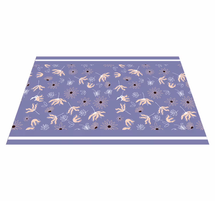 Set de table éléments à motifs floraux - TenStickers