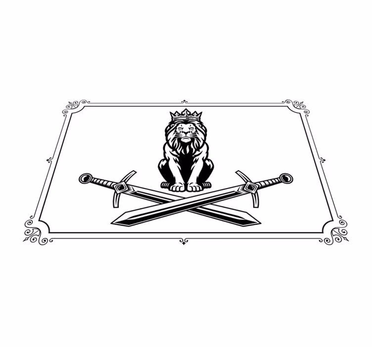 Set de table original Émblème du roi lion - TenStickers