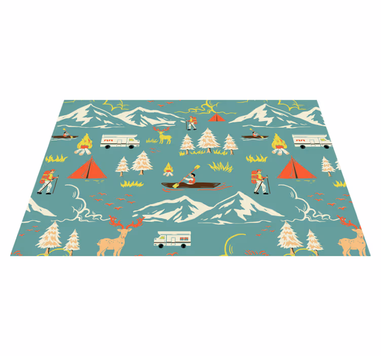 Set de table enfant scène d'aventure en plein air - TenStickers