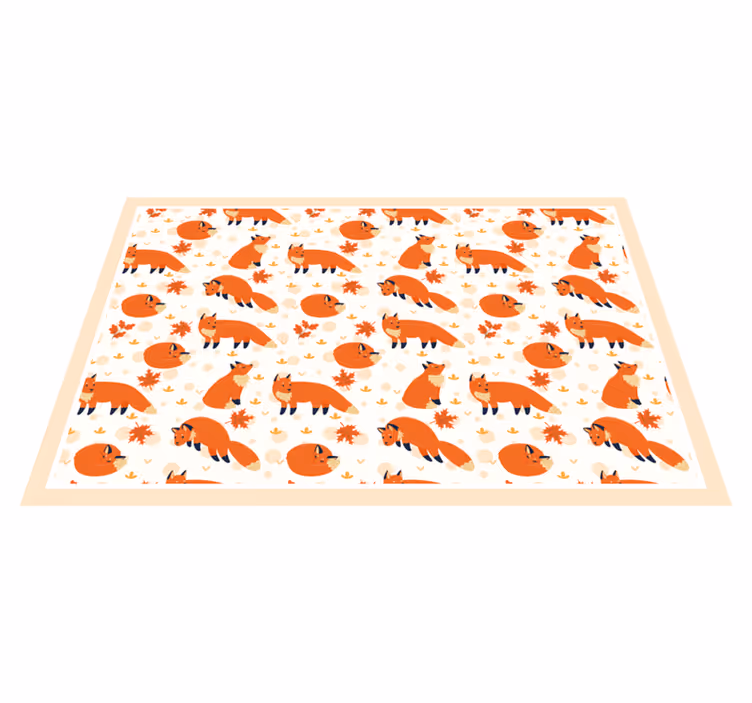 Set de table enfant motifs de renards joyeux - TenStickers