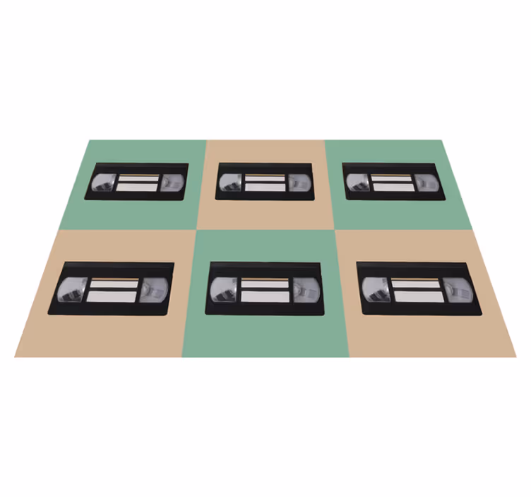 Set de table original motif cassette vhs vintage - TenStickers