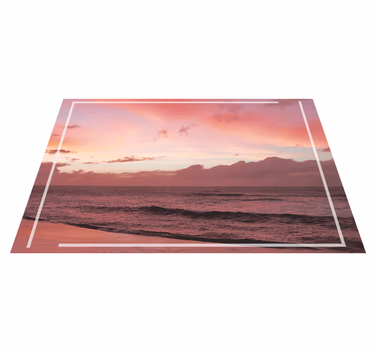 Set de table moderne coucher de soleil côtier serein - TenStickers