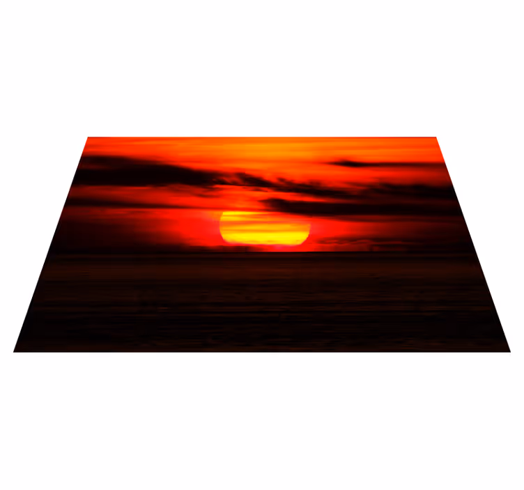 Set de table élégant coucher de soleil sur l'océan - TenStickers