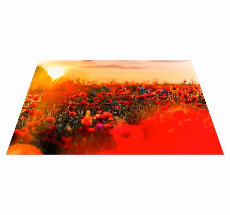 Set de table champ de coquelicots sérénité - TenStickers