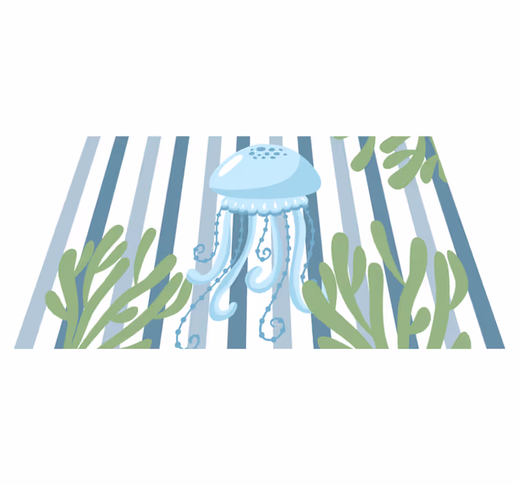 Set de table original scène sous-marine méduse - TenStickers