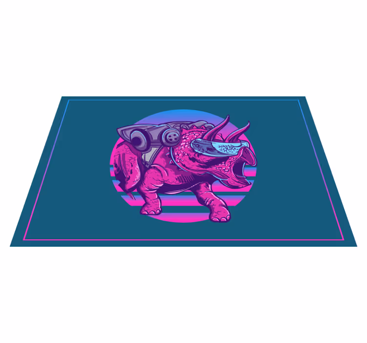 Set de table original personnage rhinosaure stylisé - TenStickers
