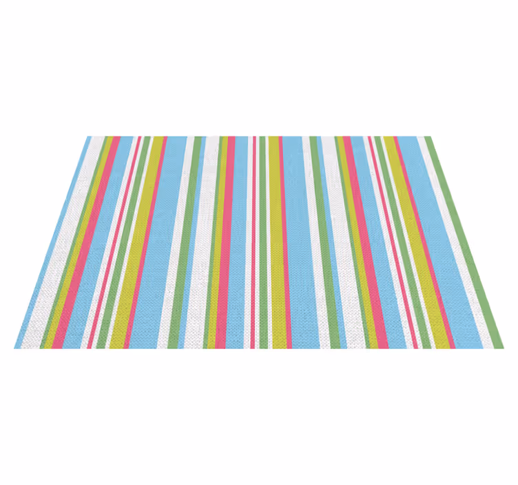 Set de table surface rayée colorée - TenStickers