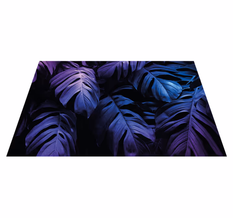 Set de table motifs de feuilles vibrants - TenStickers