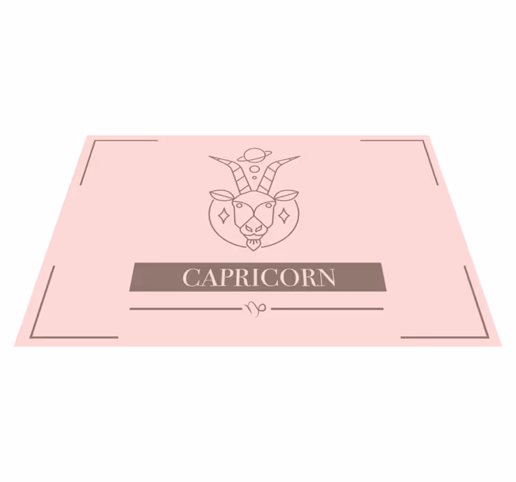Set de table signe du zodiaque Capricorne rose - TenStickers