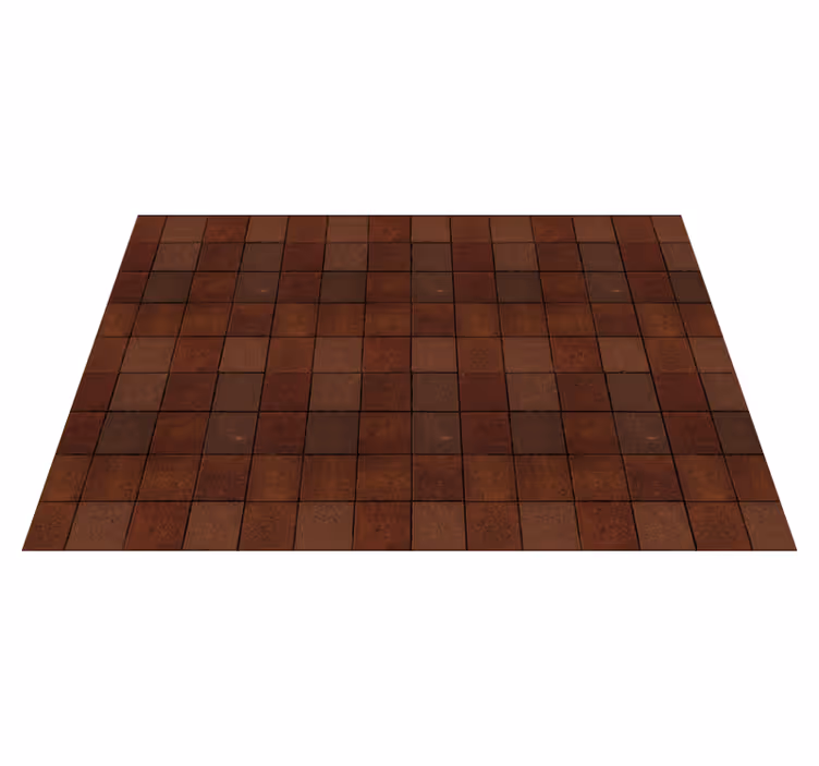 Set de table motif carré marron - TenStickers