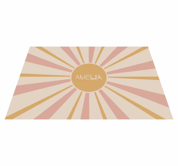 Set de table avec prénom Éclat de soleil - TenStickers