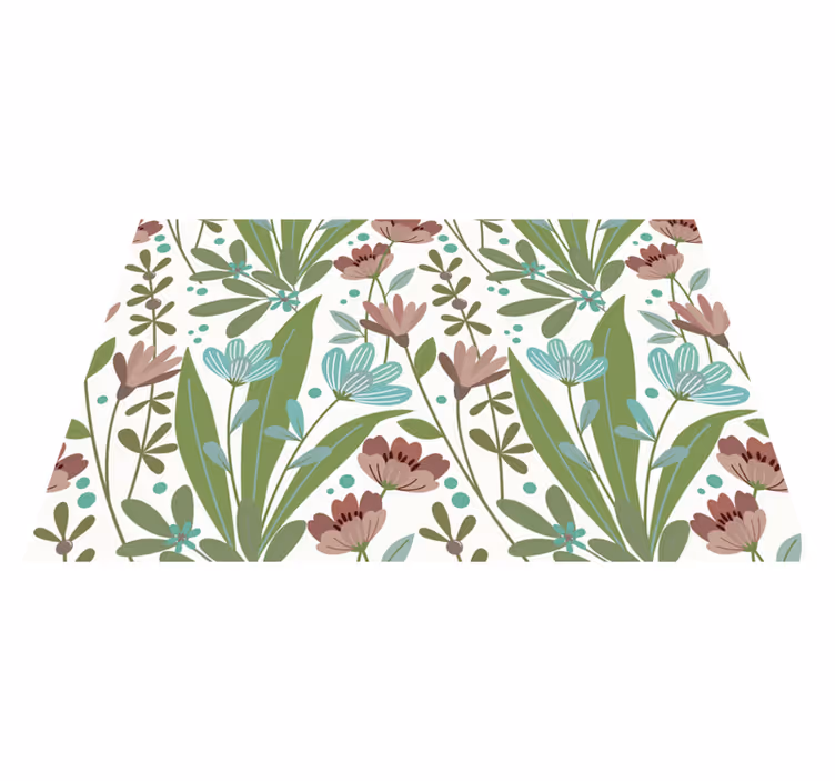 Set de table original imprimé feuilles botaniques - TenStickers