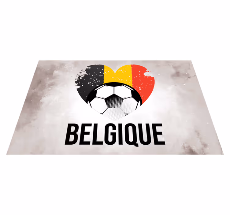 Set de table rectangulaire foot belgique - TenStickers
