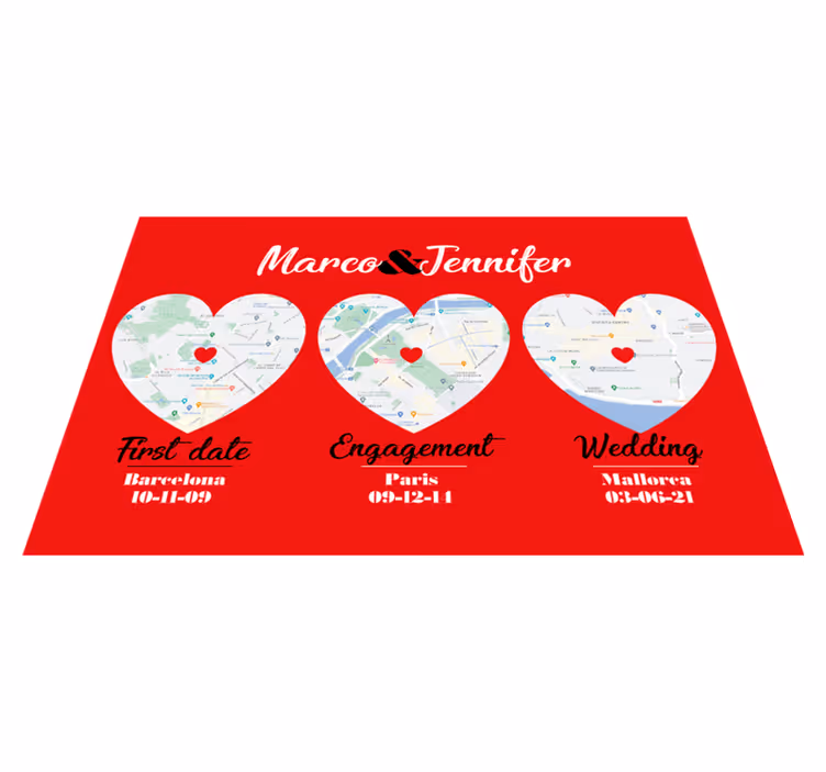 Set de table original Lieux de moments spéciaux - TenStickers