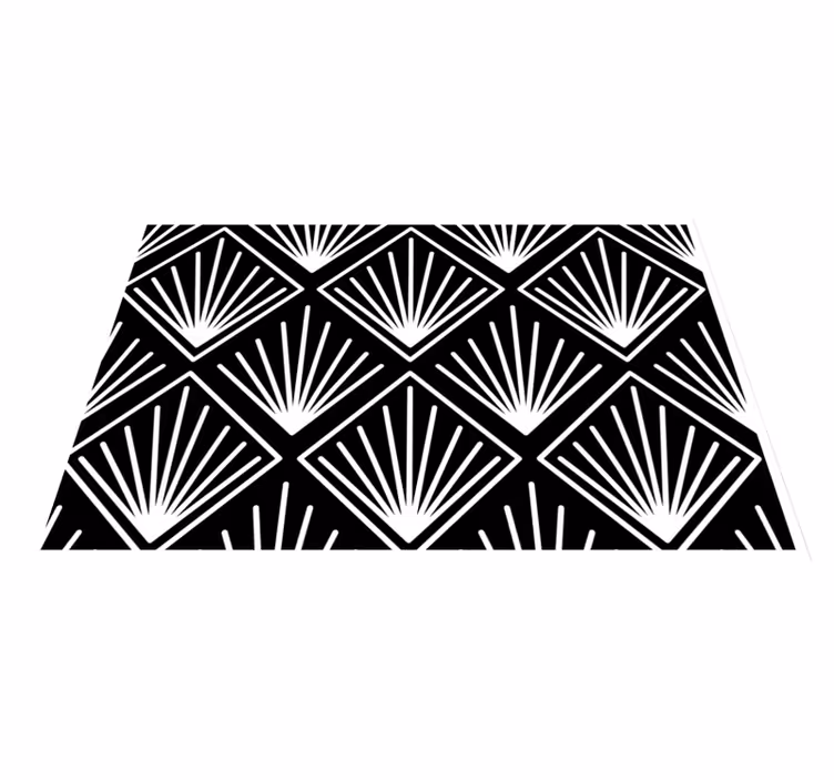 Set de table Art déco motif noir et blanc - TenStickers