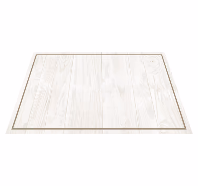 Set de table rectangulaire bois blanc - TenStickers