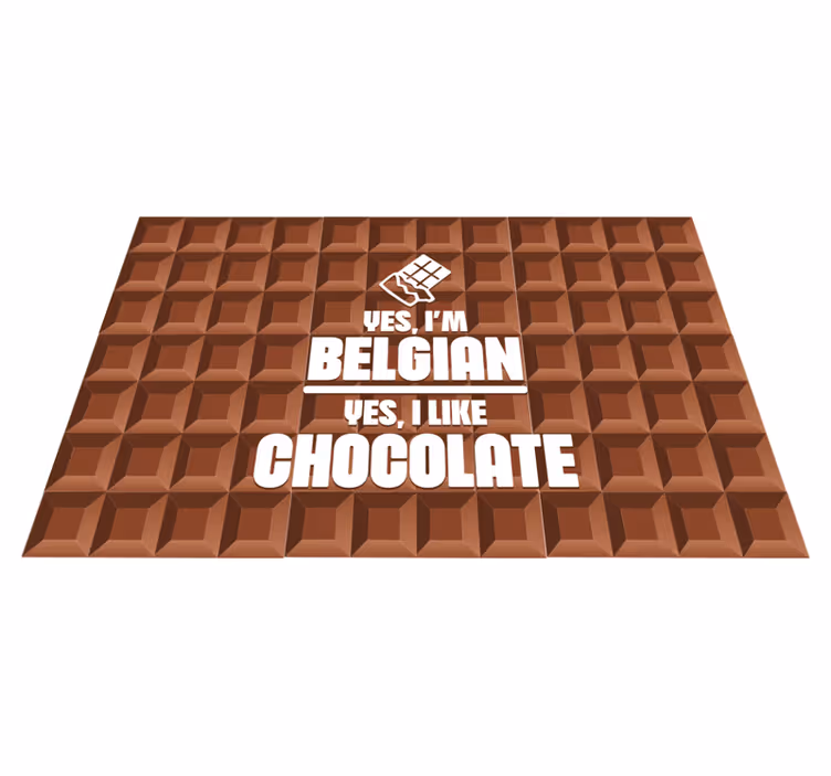 Set de table design Belgian like chocolate - TenStickers