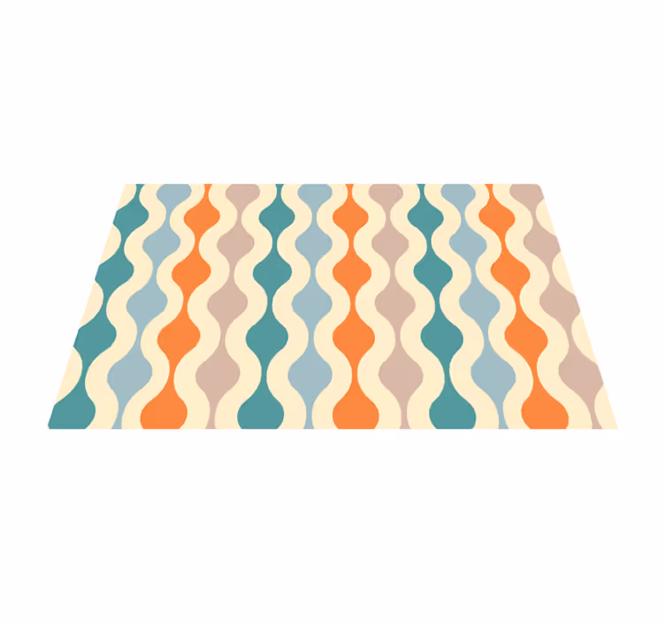 Set de table lignes colorées style vintage - TenStickers