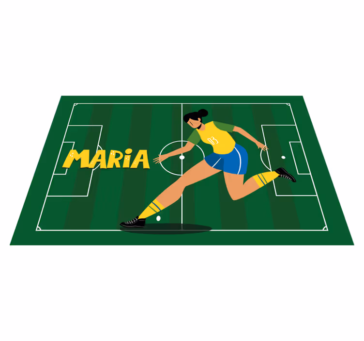 Set de table footballeuse à personnaliser - TenStickers