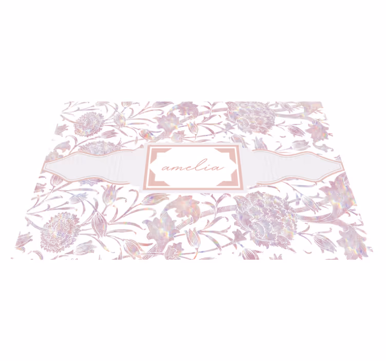 Set de table chardon customisé avec prénom - TenStickers