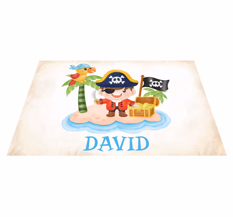 Set de table personnalisé pirate style enfantin - TenStickers