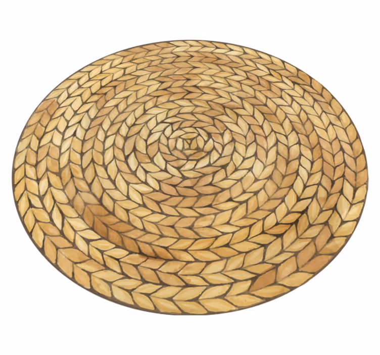 Set de table design osier circulaire - TenStickers