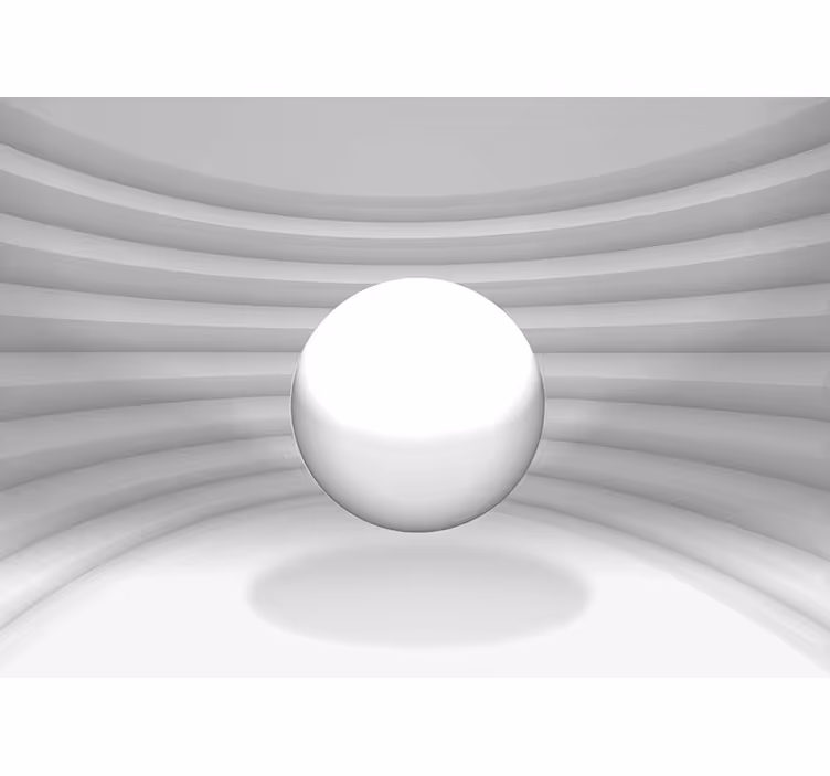Tapisserie 3d illusion d'optique sphérique - TenStickers