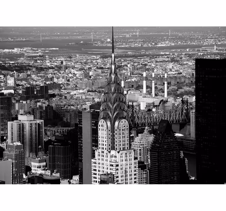 Tapisserie new york paysage urbain chic - TenStickers
