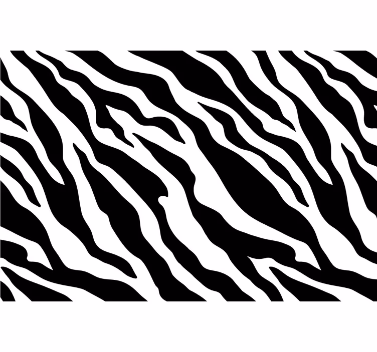 Tapisserie africaine imprimé animal zèbre noir et blanc - TenStickers