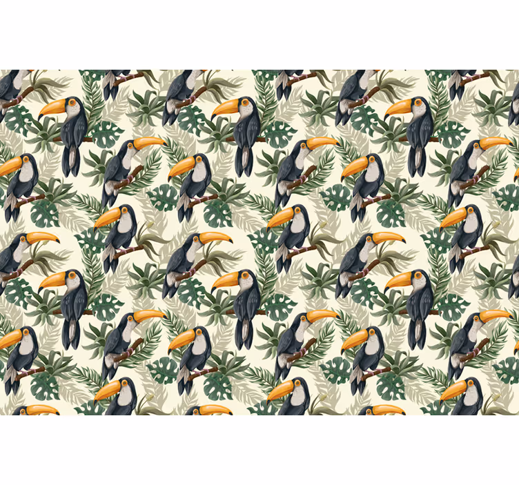 Tapisserie jungle exotique pour une décoration nature - TenStickers