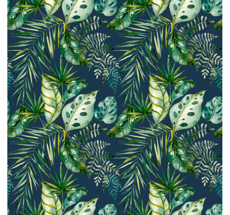 Tapisserie jungle design végétal imprimé - TenStickers
