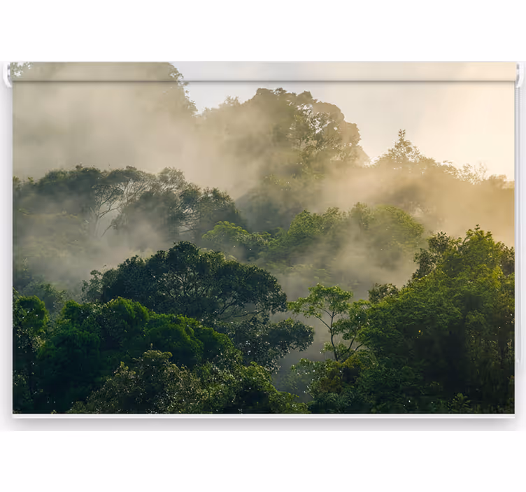 Tapisserie jungle canopée de jungle luxuriante - TenStickers